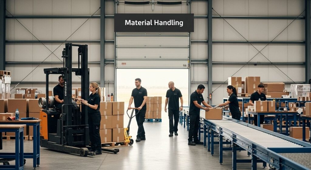 material handling equipment warehouse photo