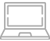 gray laptop icon