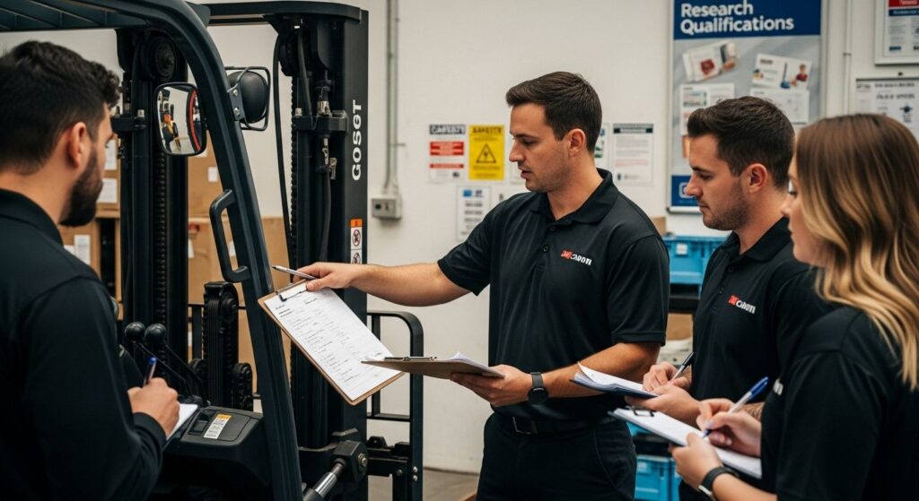forklift trainer step-by-step
