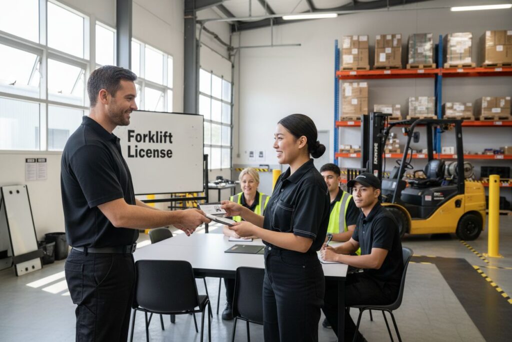 forklift license explained warehouse