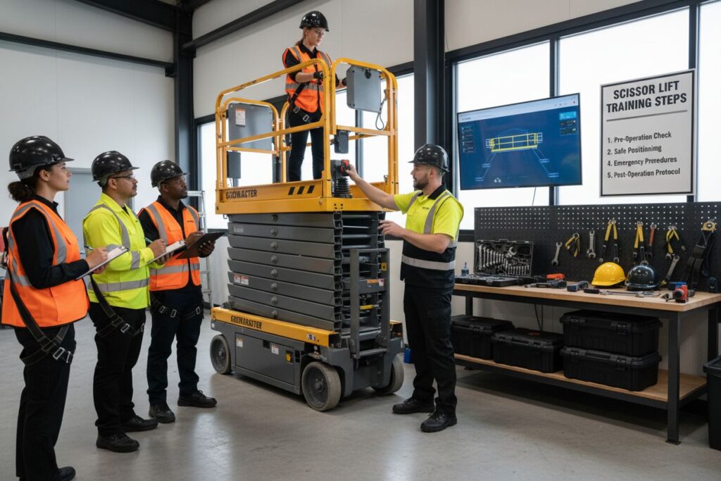 scissor lift training steps