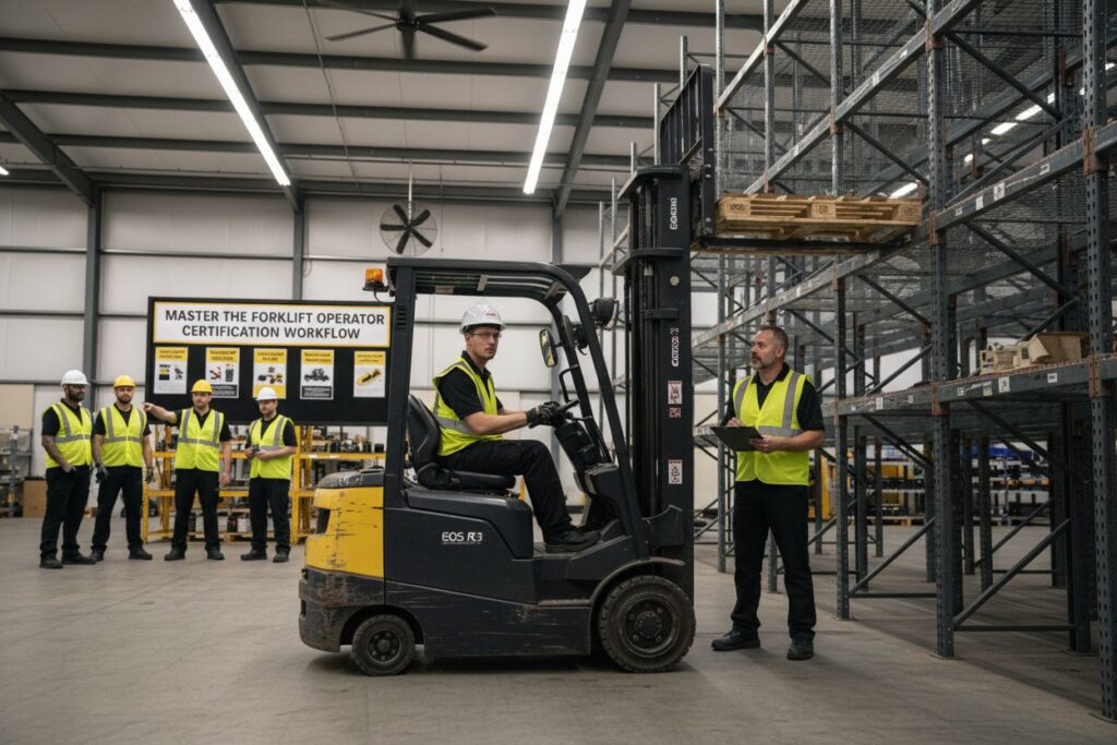 forklift operator certification workflow