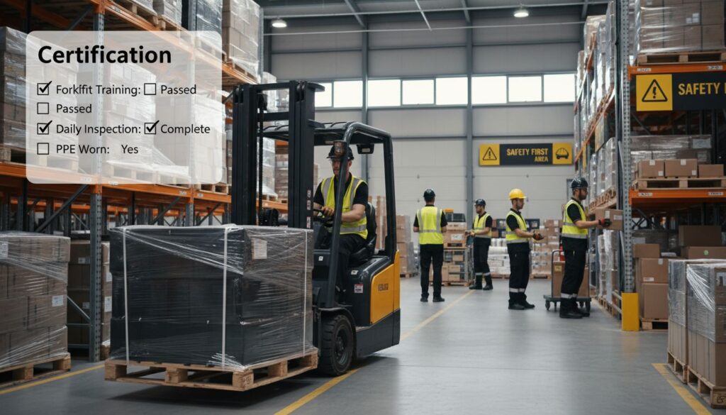 warehouse forklift certification