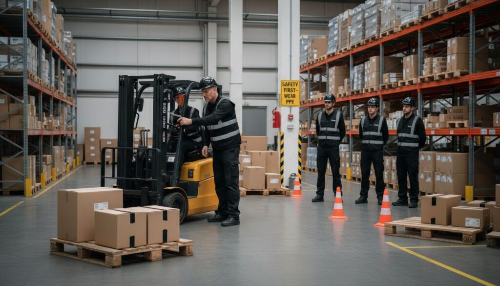 forklift training session