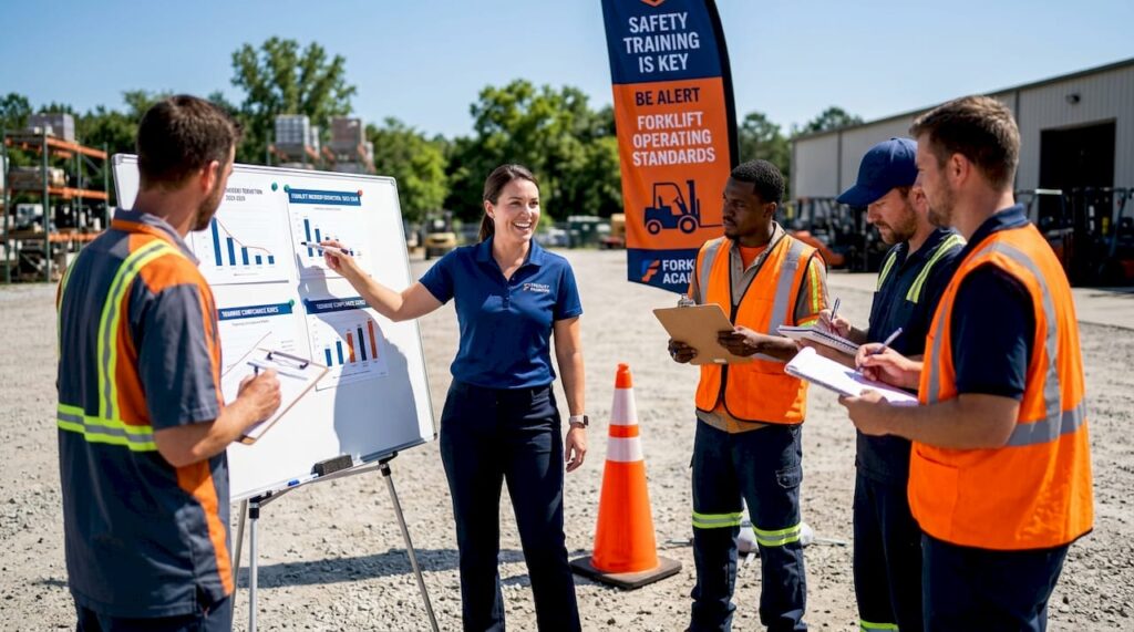 Trainer leading safety technology session